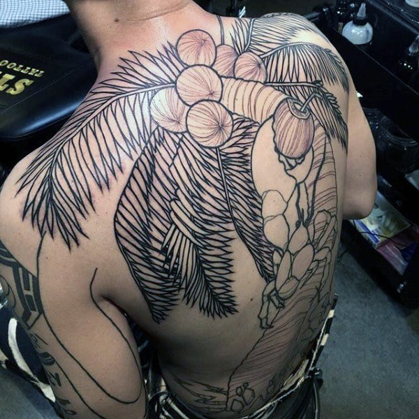 tatuaz palmy 148