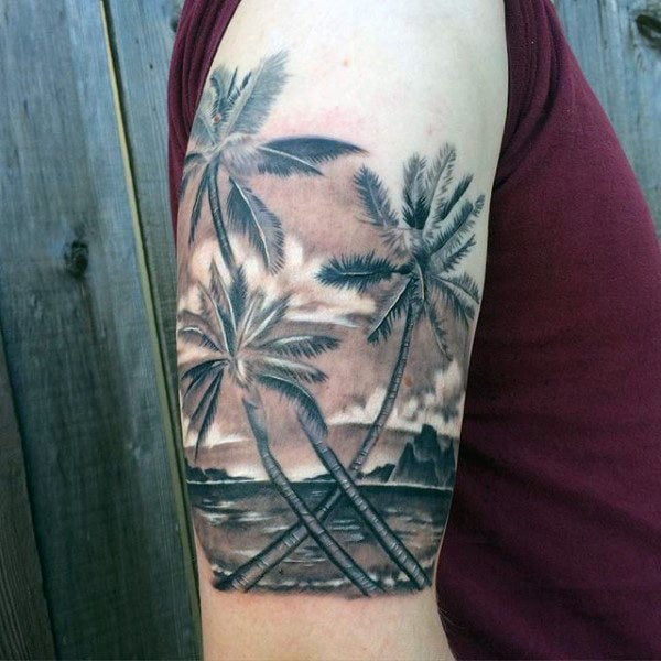 tatuaz palmy 154