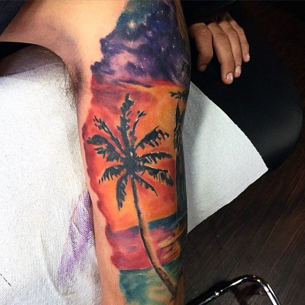 tatuaz palmy 158
