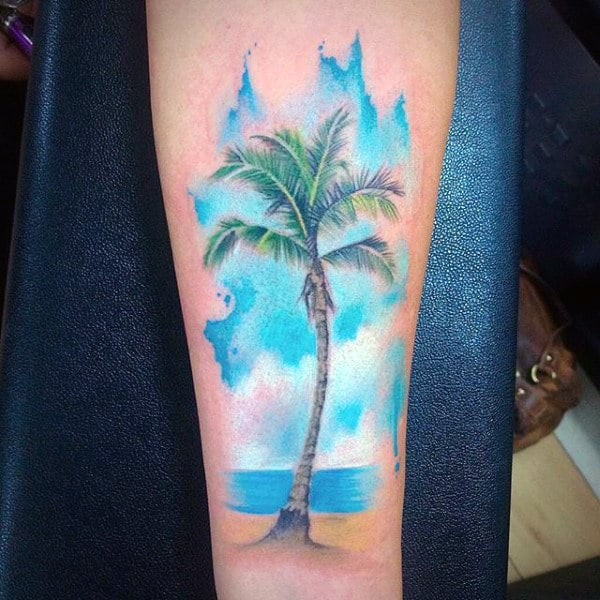 tatuaz palmy 164