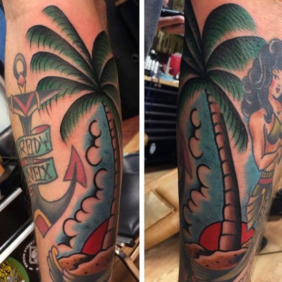 tatuaz palmy 186