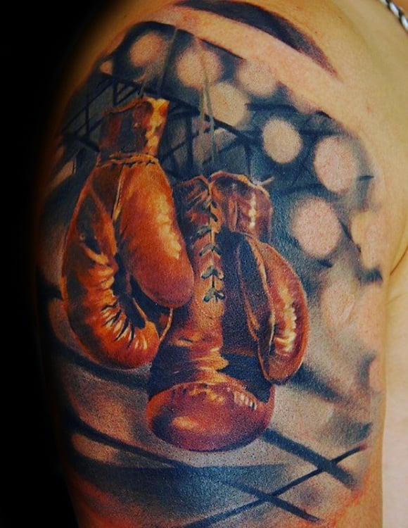 tatuaz rekawice bokserskie 44