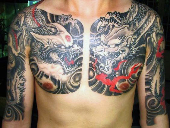 tatuaz smok chinski 34