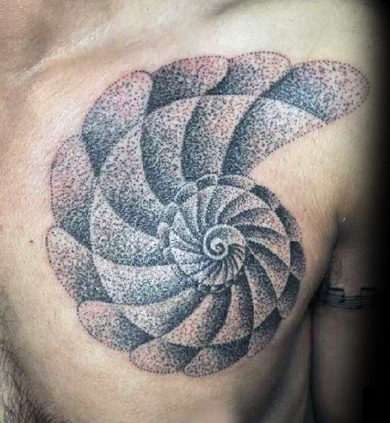 tatuaz spirala fibonacciego 38