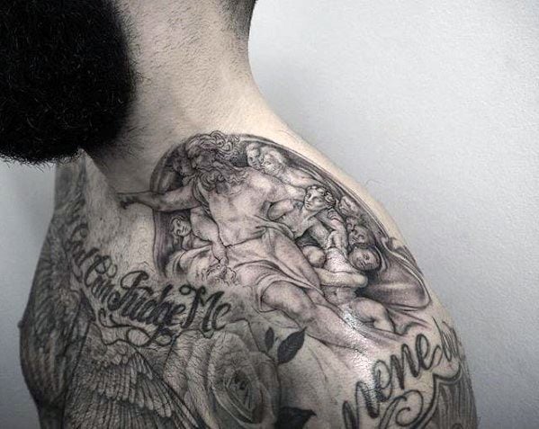 tatuaz stworzenie adama 36