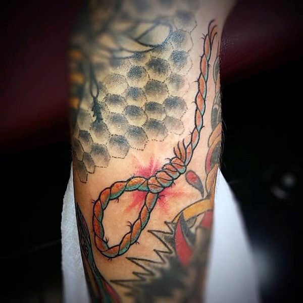 tatuaz sznur linami 06