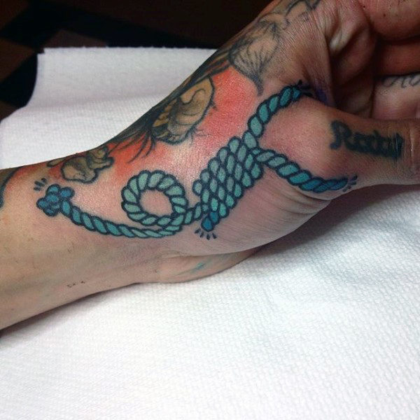 tatuaz sznur linami 100