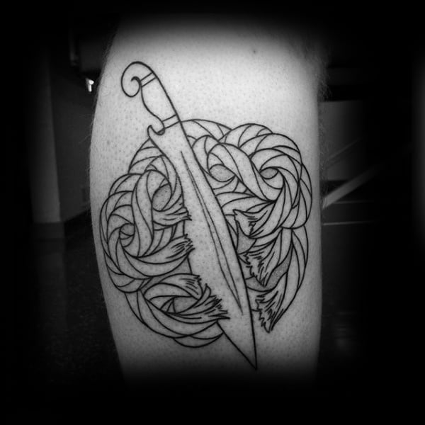 tatuaz sznur linami 52