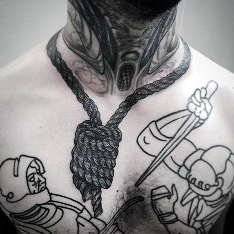 tatuaz sznur linami 68
