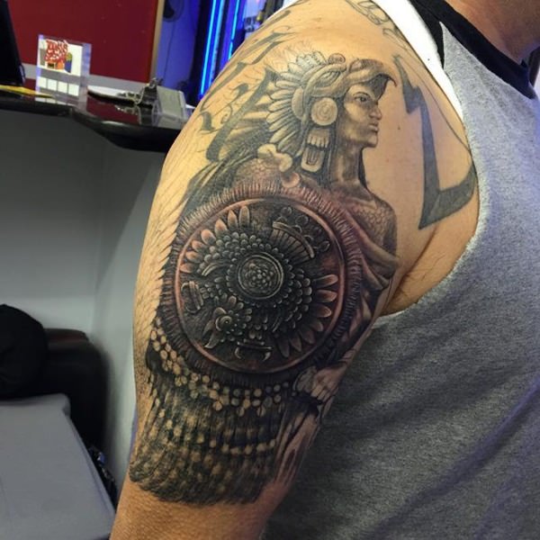 tatuagem asteca 160