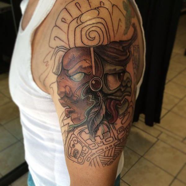tatuagem asteca 187