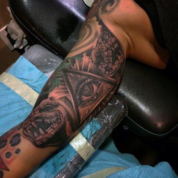 tatuagem asteca 220