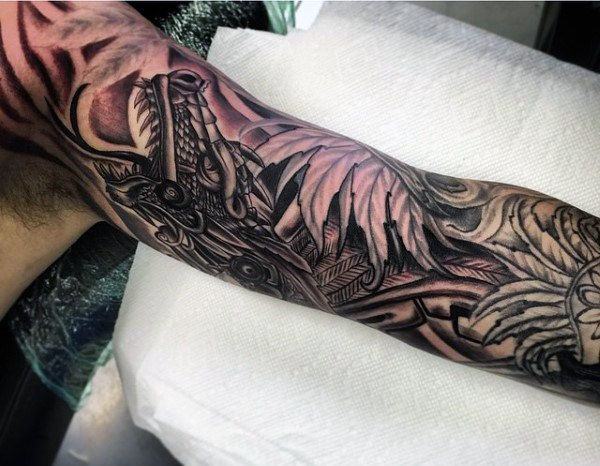 tatuagem asteca 222
