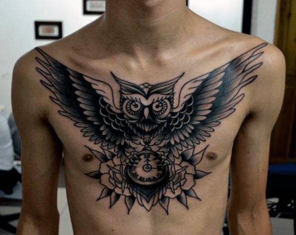 tatuagem coruja 188