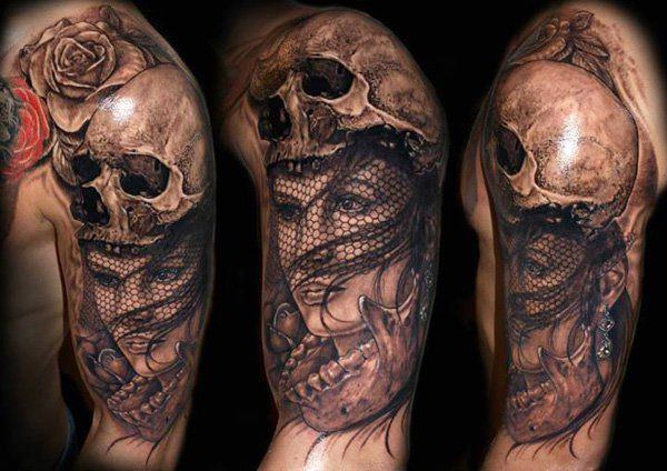 tatuagem cranio caveira 252