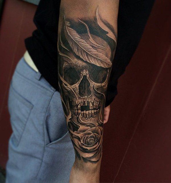 tatuagem cranio caveira 286