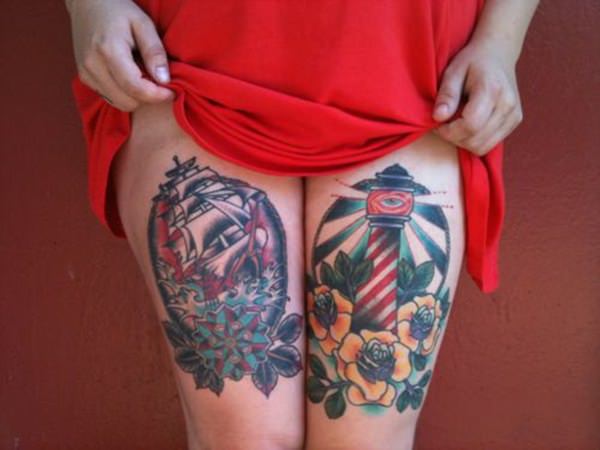 tatuagem coxa perna 241