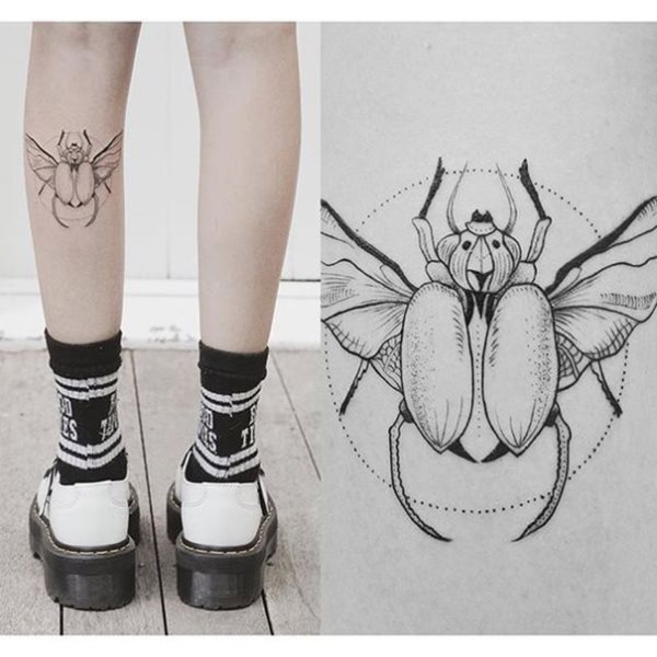 tatuagem escaravelho 112