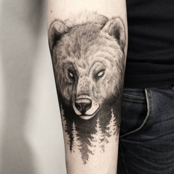 tatuagem urso 1429