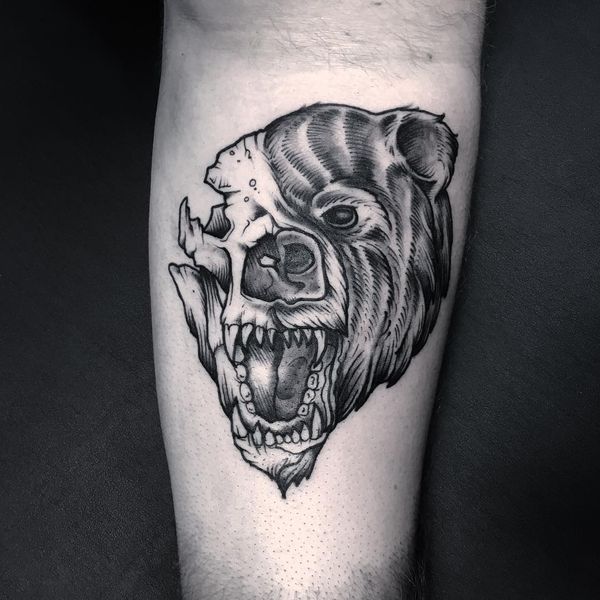 tatuagem urso 1533
