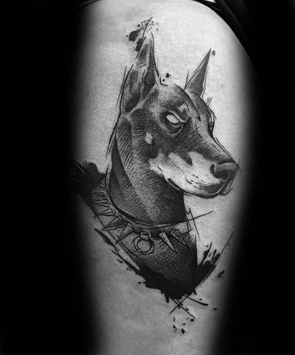 tatuagem Doberman 41