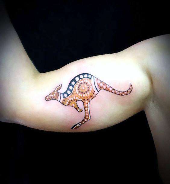 40 tatuagens de cangurus e o seu significado
