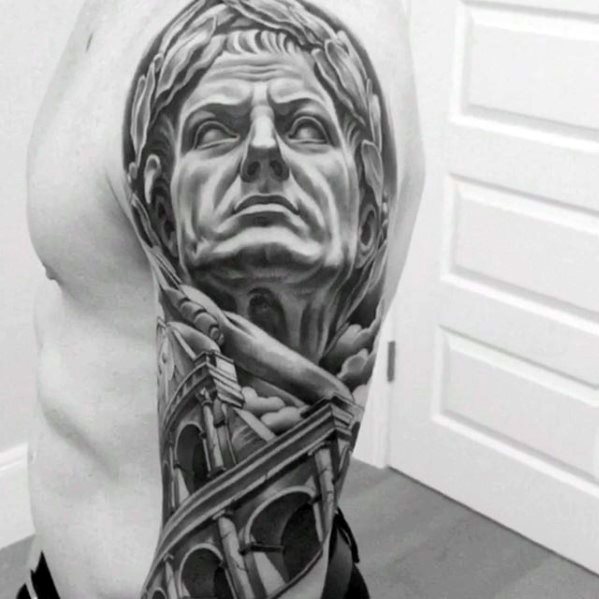 tatuagem estatua romana51