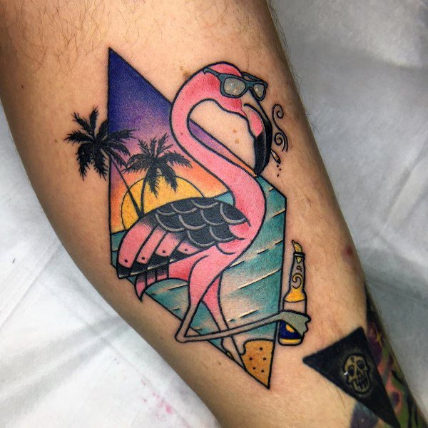 tatuagem flamingo 19