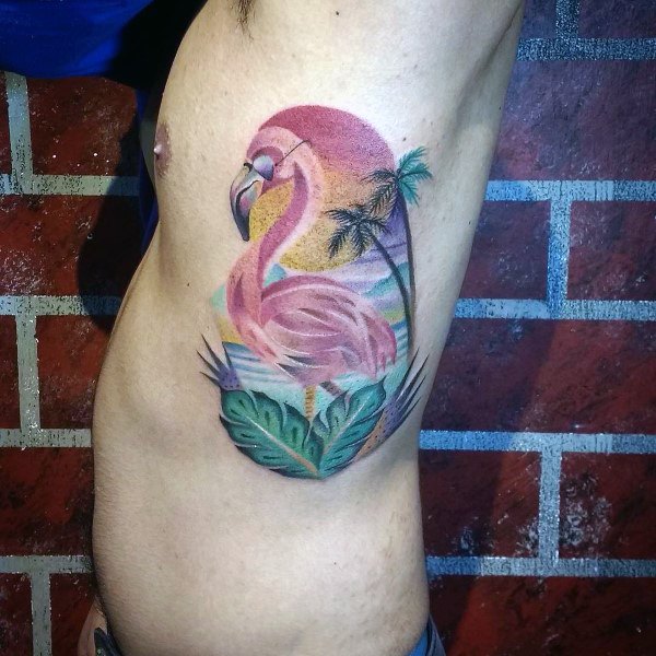 75 tatuagens de flamingos para embelezar sua pele