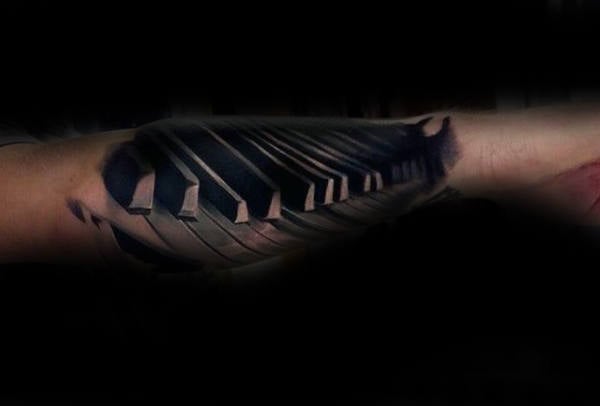 tatuagem piano teclado 107
