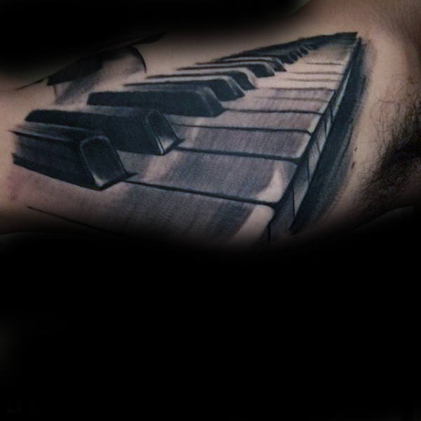 tatuagem piano teclado 17
