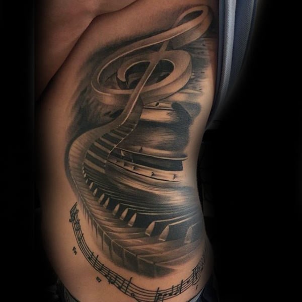 tatuagem piano teclado 79