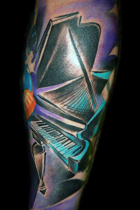 tatuagem piano teclado 89
