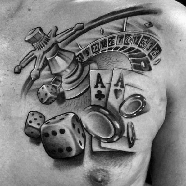tatuagem poker 49
