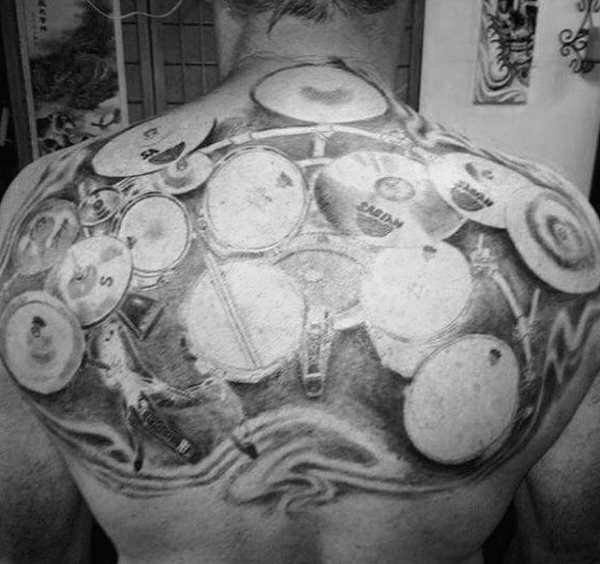 tatuagem bateria tambor 54