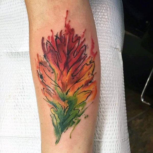 66 surpreendentes tatuagens de folhas