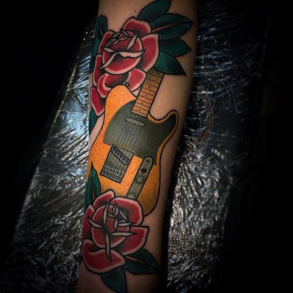 tatuagem guitarra 52