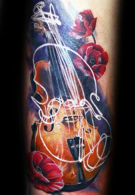 tatuagem violino 39