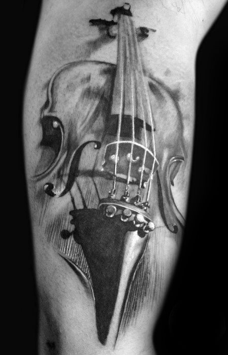 tatuagem violino 47