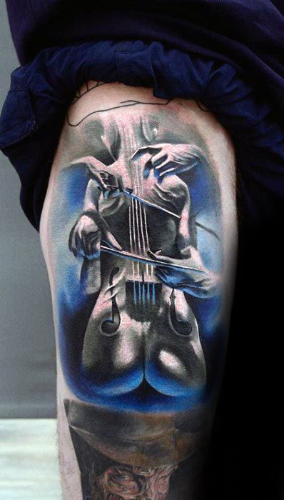 tatuagem violino 77
