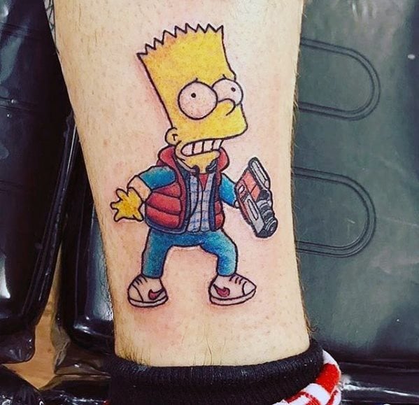 tatuagem bart simpson 36