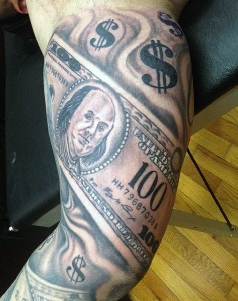 tatuagem dinheiro 91