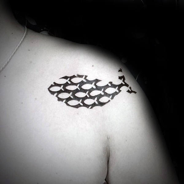 tatuagem signo peixes 35