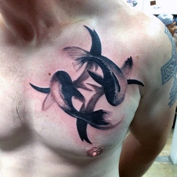 tatuagem signo peixes 79