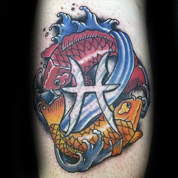 tatuagem signo peixes 97