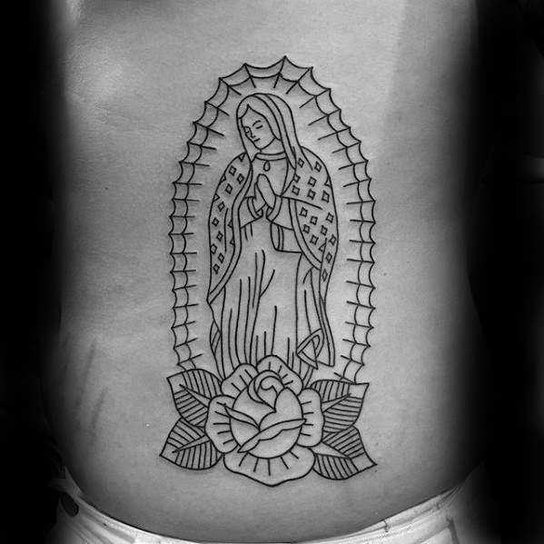 50 tatuagens da Virgem de Guadalupe (com o significado)