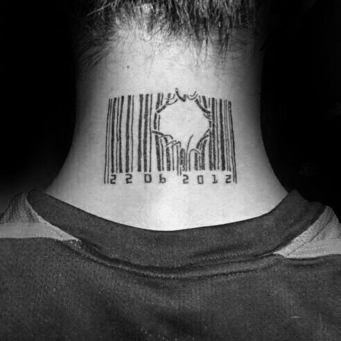 tatuagem codigo de barras 11