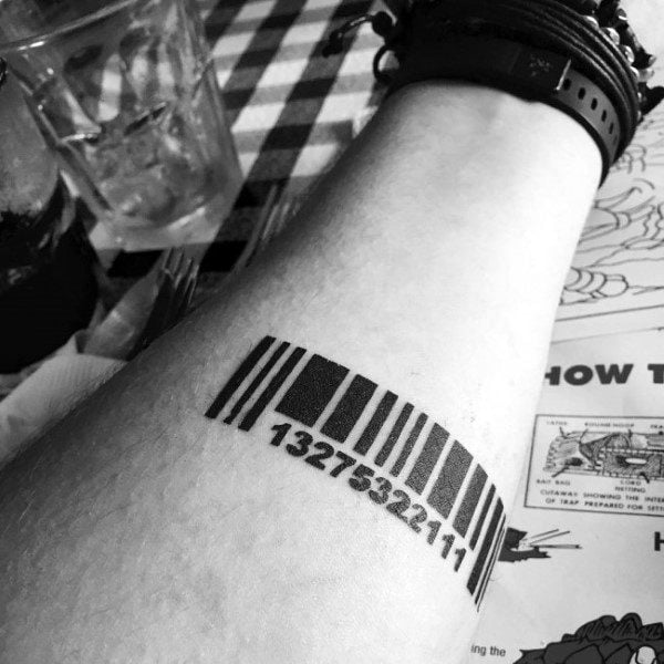 tatuagem codigo de barras 13