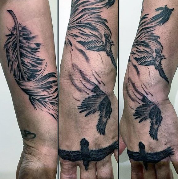 tatuagem corvo 110