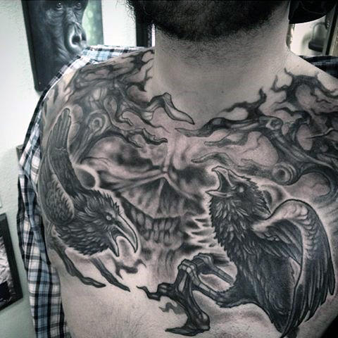 tatuagem corvo 158